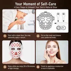 FACE MASK (FULL FACE LED LIGHT THERAPY MASK) - Image 5