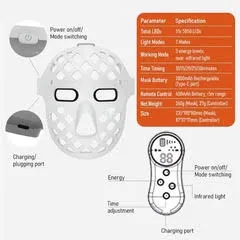 FACE MASK (FULL FACE LED LIGHT THERAPY MASK) - Image 4